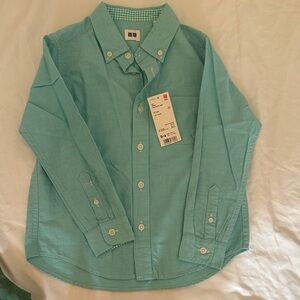 Uniqlo Kids Turquoise Button Down Shirt